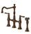 Rubinet 8UHXL Kitchen Bridge Faucet With Hand Spray