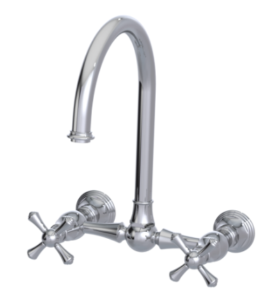 Rubinet 8WFMC Wall Mount Kitchen Bridge