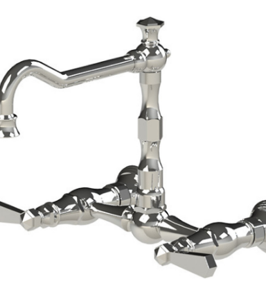 Rubinet 8WHXL Wall Mount Kitchen Bridge Faucet