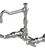 Rubinet 8WHXL Wall Mount Kitchen Bridge Faucet