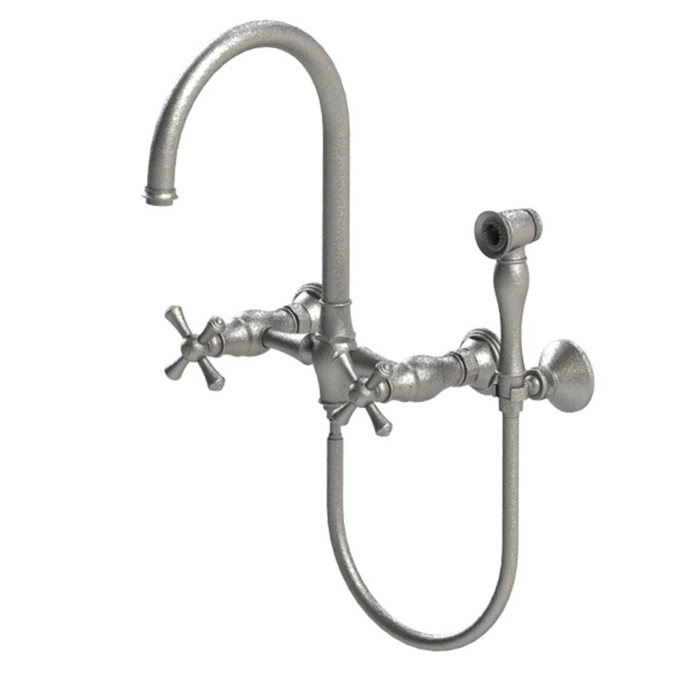 Rubinet 8XFMC Wall Mount Kitchen Bridge With Hand Held Spary