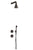 Jee-O 900-6420 Cone Shower Set 02 Wall With Shower, TH Mixer, Diverter and Wall Handshower - Parent