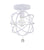 Crystorama 9220_CEILING Solaris 1 Light Ceiling Mount