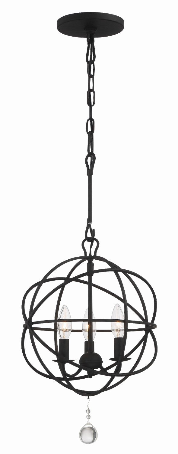 Crystorama 9225 Solaris 3 Light Mini Chandelier - Parent