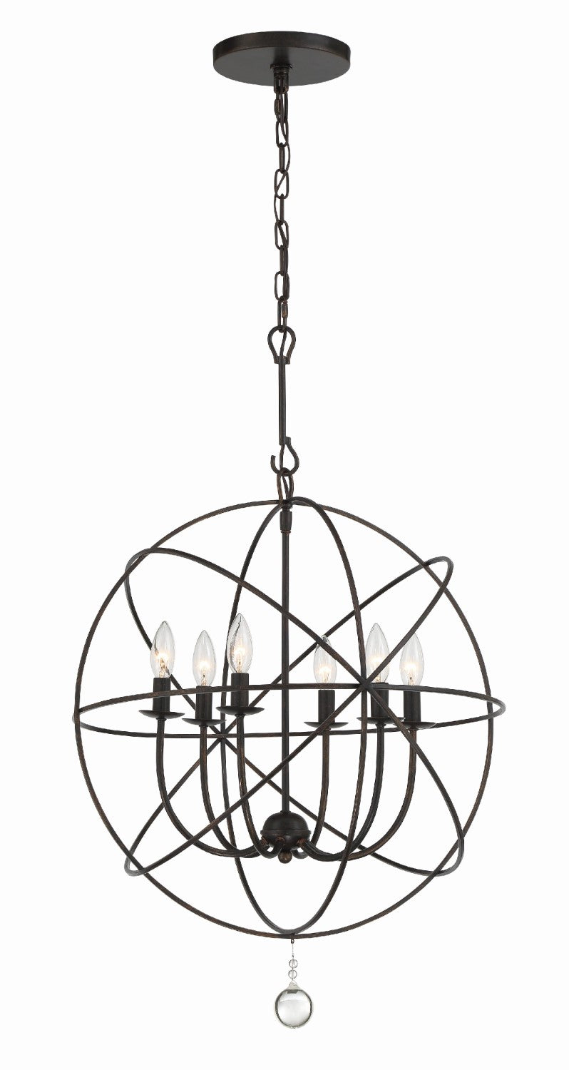 Crystorama 9226 Solaris 6 Light Chandelier