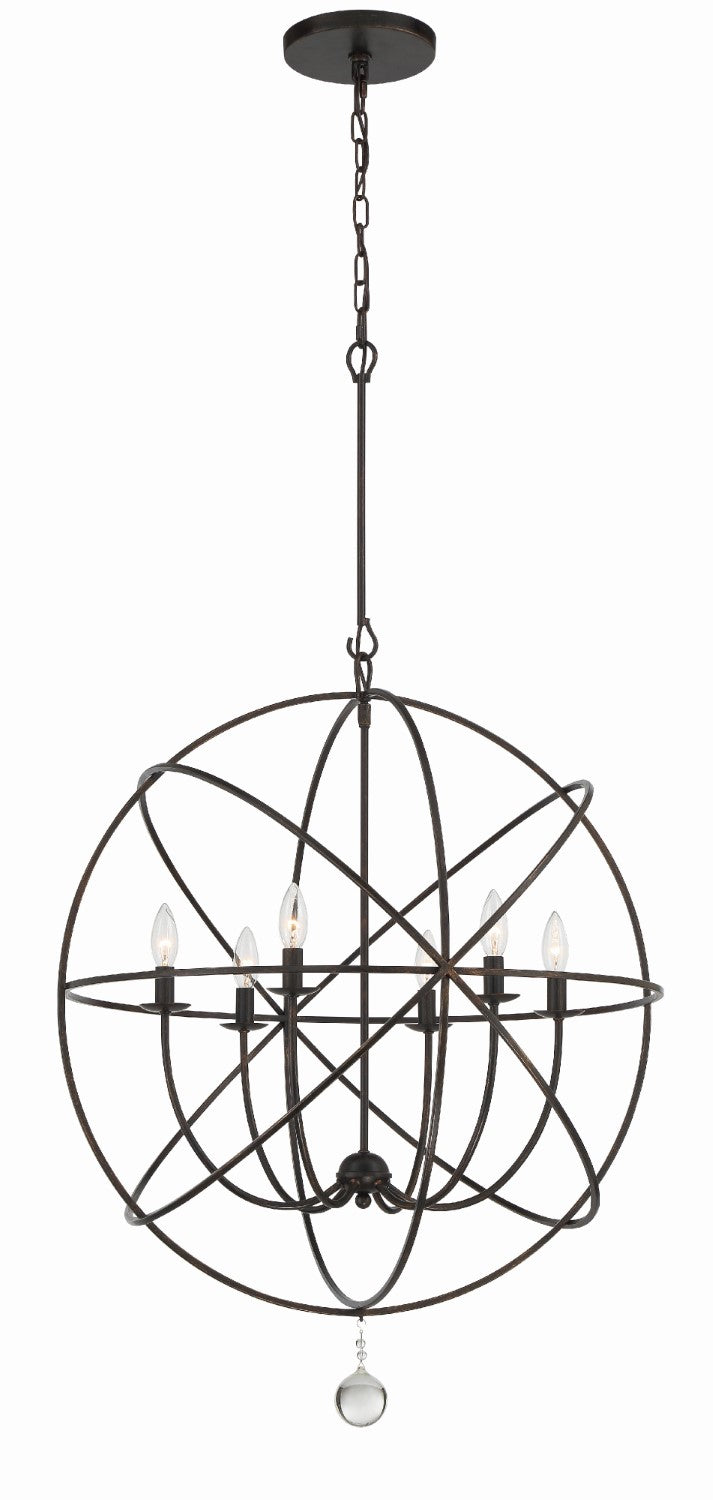 Crystorama 9228 Solaris 6 Light Sphere Chandelier