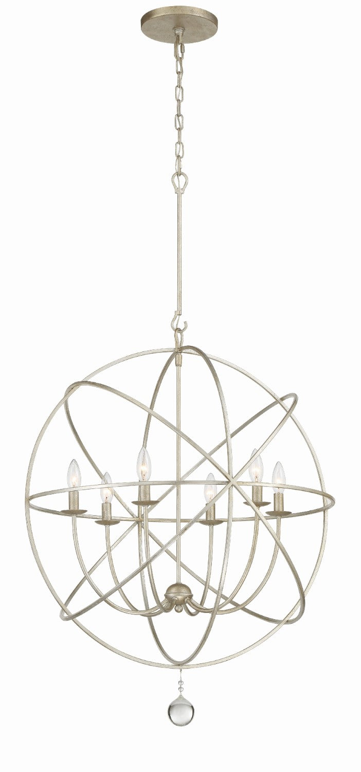 Crystorama 9228 Solaris 6 Light Sphere Chandelier