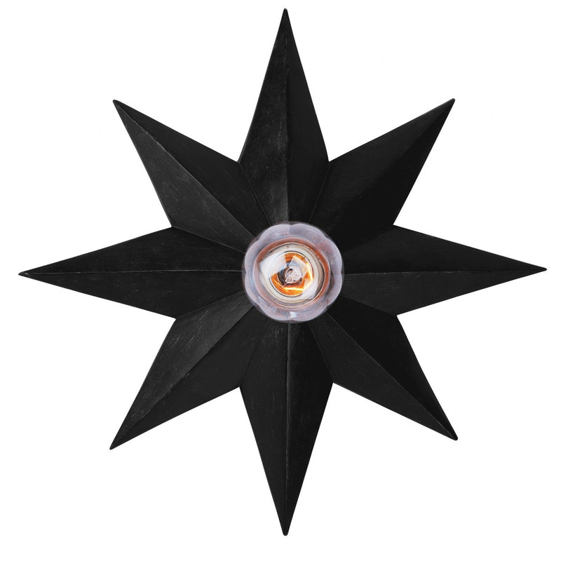 Crystorama 9230-BK Astro 1 Light Wall Mount - Black