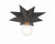 Crystorama 9230-BK Astro 1 Light Wall Mount - Black