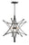 Crystorama 9236-BK Astro 4 Light Chandelier - Black