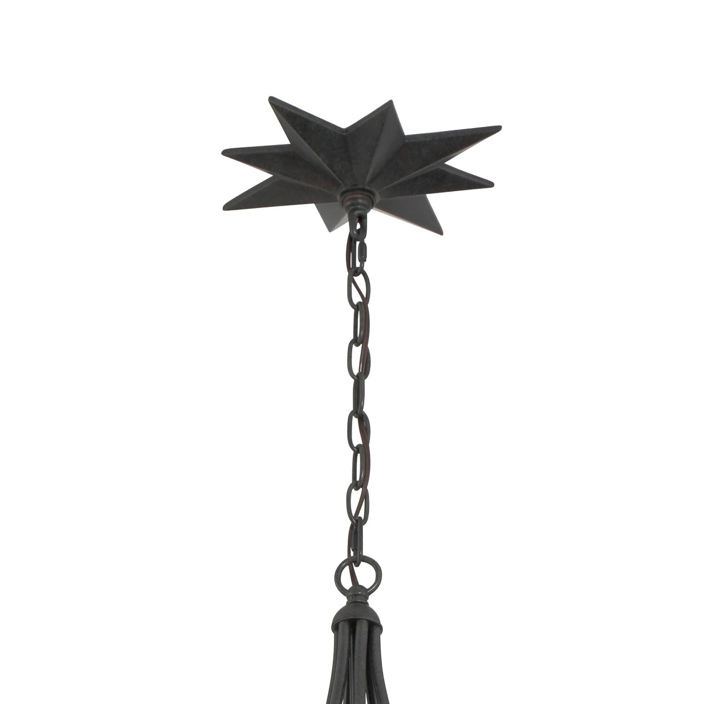 Crystorama 9236-BK Astro 4 Light Chandelier - Black