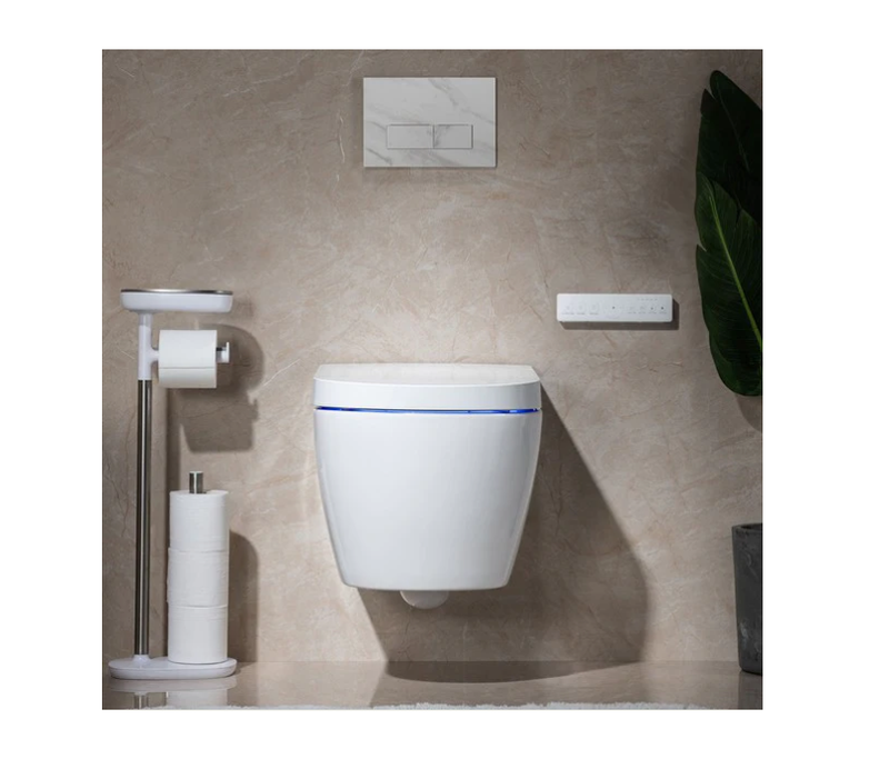 Trone 927878 Wall hung smart bidet toilet -classic white
