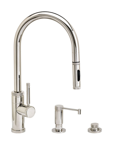 Waterstone 9400-3 Industrial PLP Pulldown Faucet w/Toggle Sprayer 3pc Suite