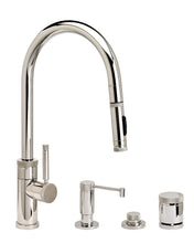 Load image into Gallery viewer, Waterstone 9410-4 Industrial Standard Reach PLP Pulldown Angled Spout Faucet w/Toggle Sprayer 4pc Suite