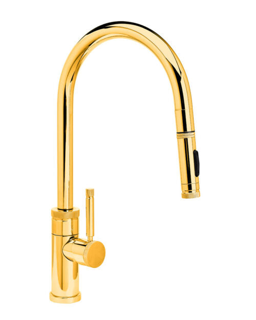 Waterstone 9410 Industrial Standard Reach Pulldown Angled Spout Faucet w/Toggle Sprayer