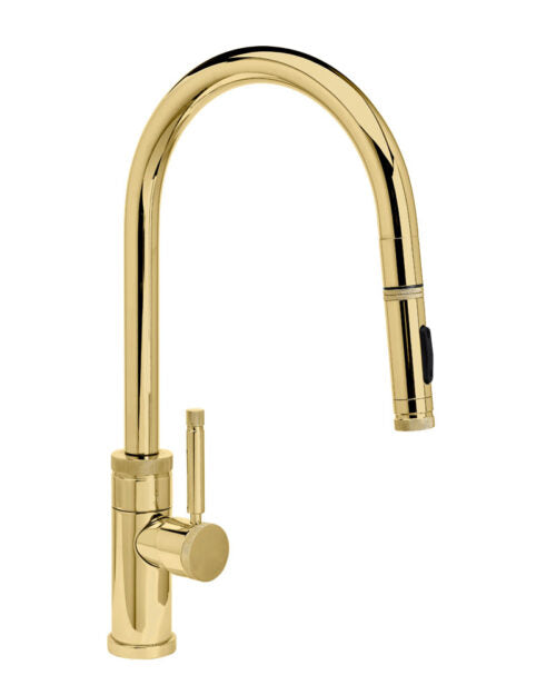 Waterstone 9410 Industrial Standard Reach Pulldown Angled Spout Faucet w/Toggle Sprayer