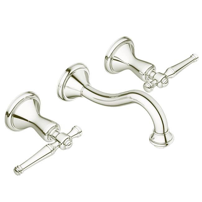 Santec 9529KL-TM Klassica Wall Mount Lavatory Widespread - Trim Only With Kl Handles (Spout Cxc 7-1/2) Valves Not Included - Useswm-0020 Valve