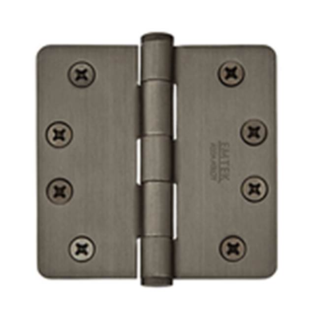 Emtek 96224 9600 Brass Hinge , HD , 1/4"RdCr , 4x4"