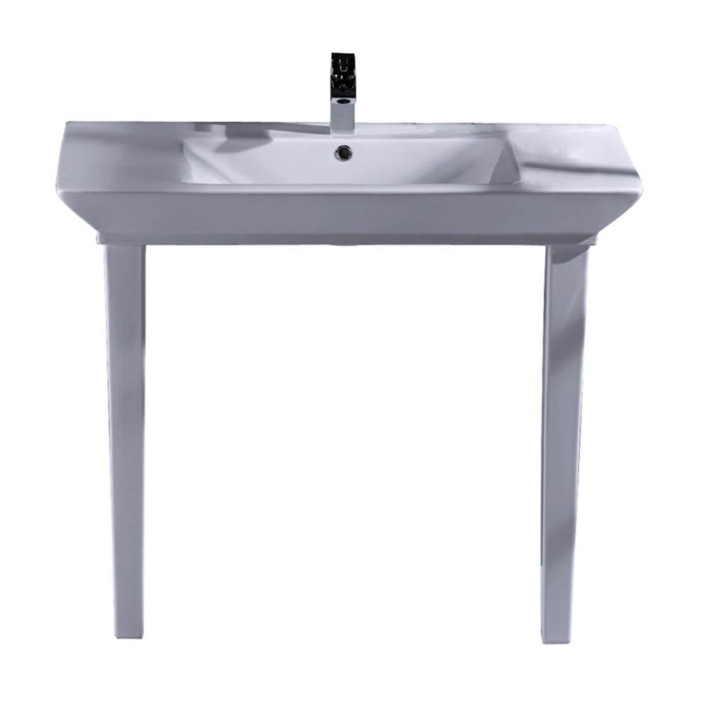 Barclay 963WH Opulence Console 39 - 1/2 Rectangle Bowl 1 - Hole - Parent