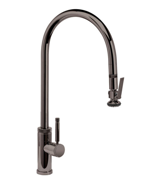 Waterstone 9700 Industrial Extended Reach Pulldown Faucet w/Lever Sprayer