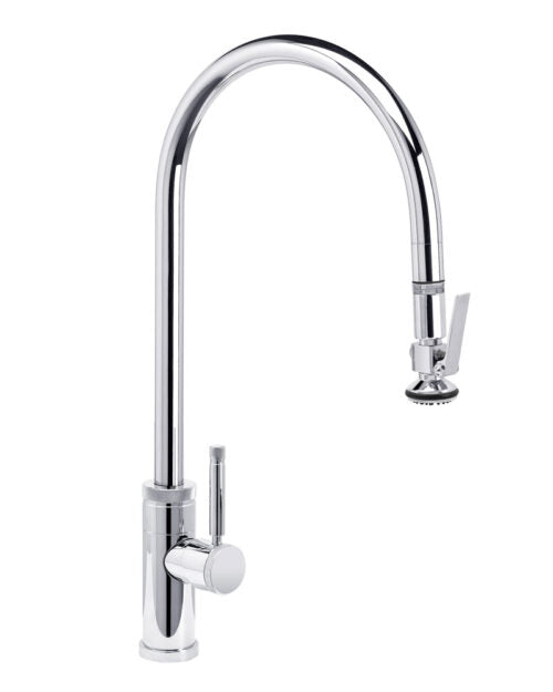 Waterstone 9700 Industrial Extended Reach Pulldown Faucet w/Lever Sprayer