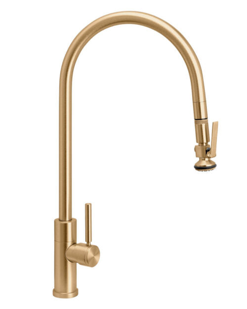 Waterstone 9750 Contemporary Extended Reach Pulldown Faucet Lever Sprayer