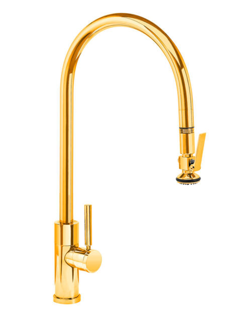 Waterstone 9750 Contemporary Extended Reach Pulldown Faucet Lever Sprayer