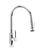 Waterstone 9810 Industrial Standard Reach Pulldown Angled Spout Faucet w/Lever Sprayer