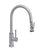 Waterstone 9810 Industrial Standard Reach Pulldown Angled Spout Faucet w/Lever Sprayer