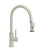 Waterstone 9810 Industrial Standard Reach Pulldown Angled Spout Faucet w/Lever Sprayer