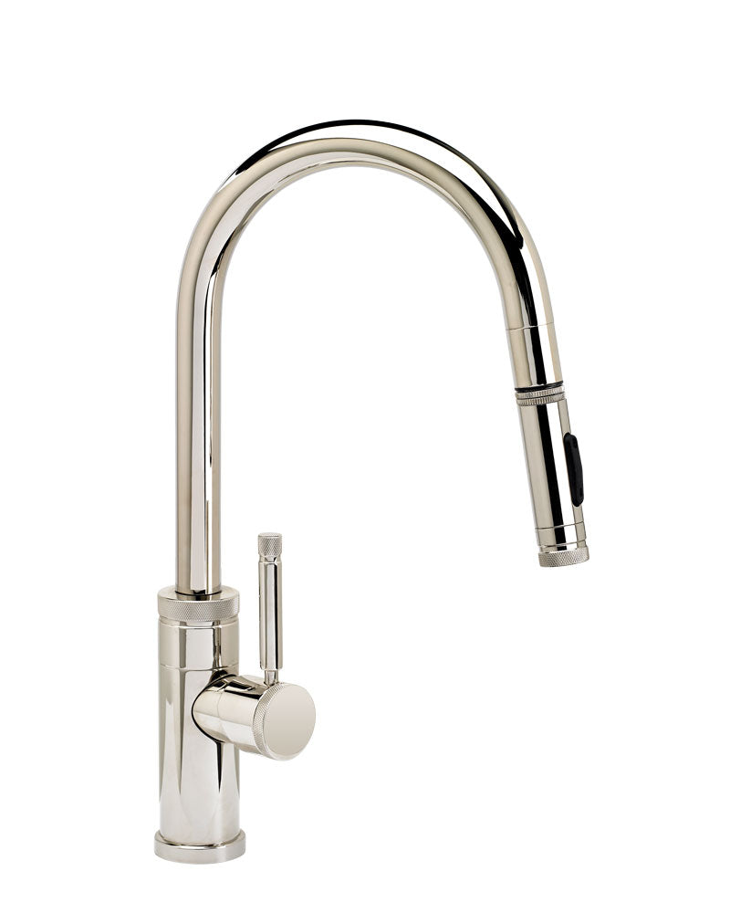 Waterstone 9910 Industrial Prep Size PLP Pulldown Angled Spout Faucet w/Toggle Sprayer