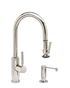 Waterstone 9930-2 Industrial Prep Size PLP Pulldown Faucet 2pc Suite w/Lever Sprayer