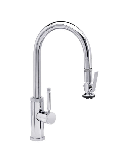 Waterstone 9930 Industrial Prep Size Pulldown Faucet w/Lever Sprayer