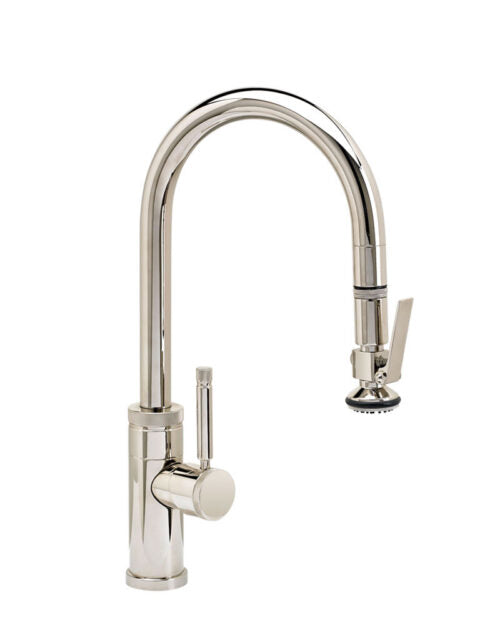 Waterstone 9930 Industrial Prep Size Pulldown Faucet w/Lever Sprayer
