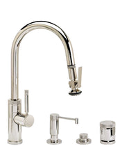 Load image into Gallery viewer, Waterstone 9940-4 Industrial Prep Size PLP Pulldown Angled Spout Faucet w/Toggle Sprayer 4pc Suite