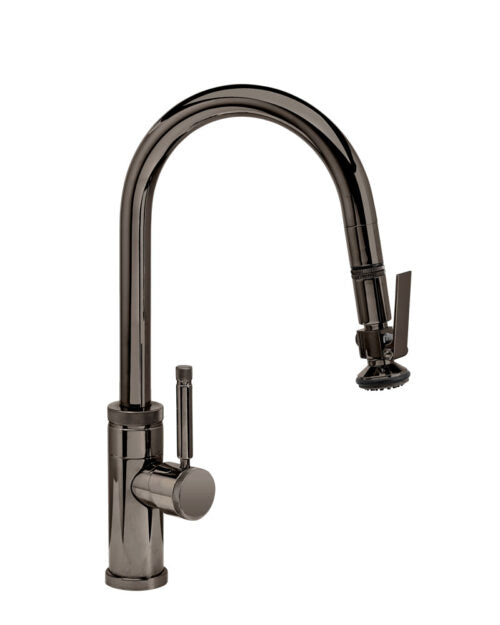 Waterstone 9940 Industrial Prep Size Pulldown Angled Spout Faucet w/Toggle Sprayer