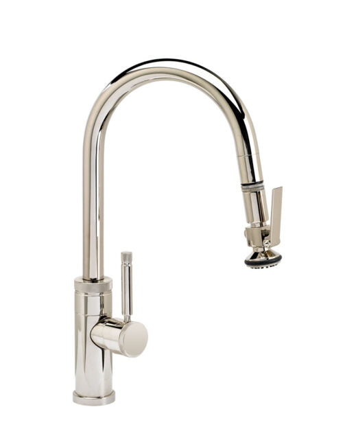 Waterstone 9940 Industrial Prep Size Pulldown Angled Spout Faucet w/Toggle Sprayer