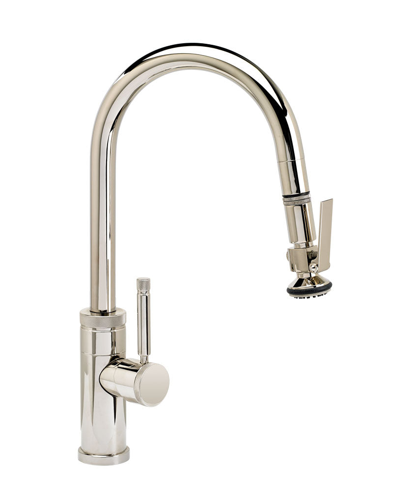 Waterstone 9940 Industrial Prep Size PLP Pulldown Angled Spout Faucet w/Toggle Sprayer
