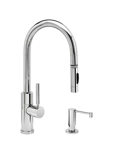 Waterstone 9950-2 Modern Prep Size PLP Pulldown Faucet 2pc Suite