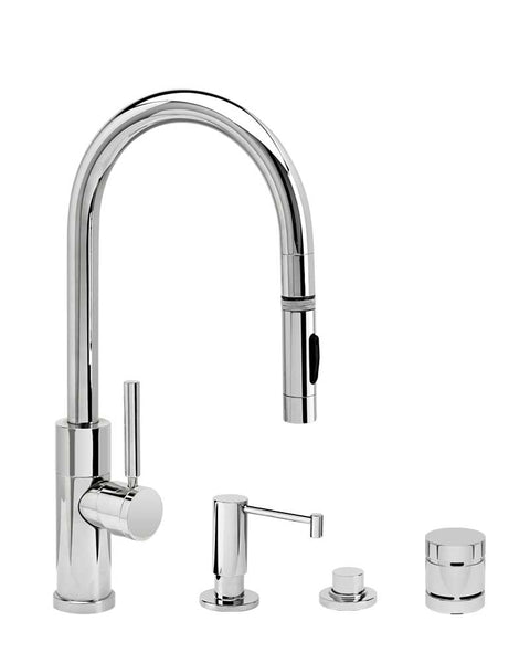 Waterstone 9950-4 Modern Prep Size PLP Pulldown Faucet 4pc Suite