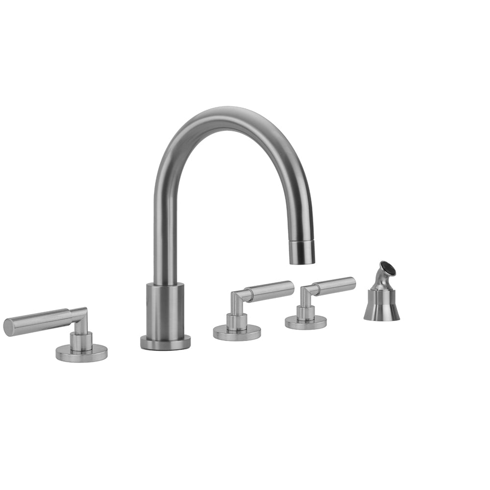 Jaclo 9980-T459-A-TRIM Contempo Roman Tub Set With Hub Base Lever Handles - Parent