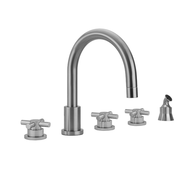 Jaclo 9980-T630-A-TRIM Contempo Roman Tub Set With Low Contempo Cross Handles - Parent