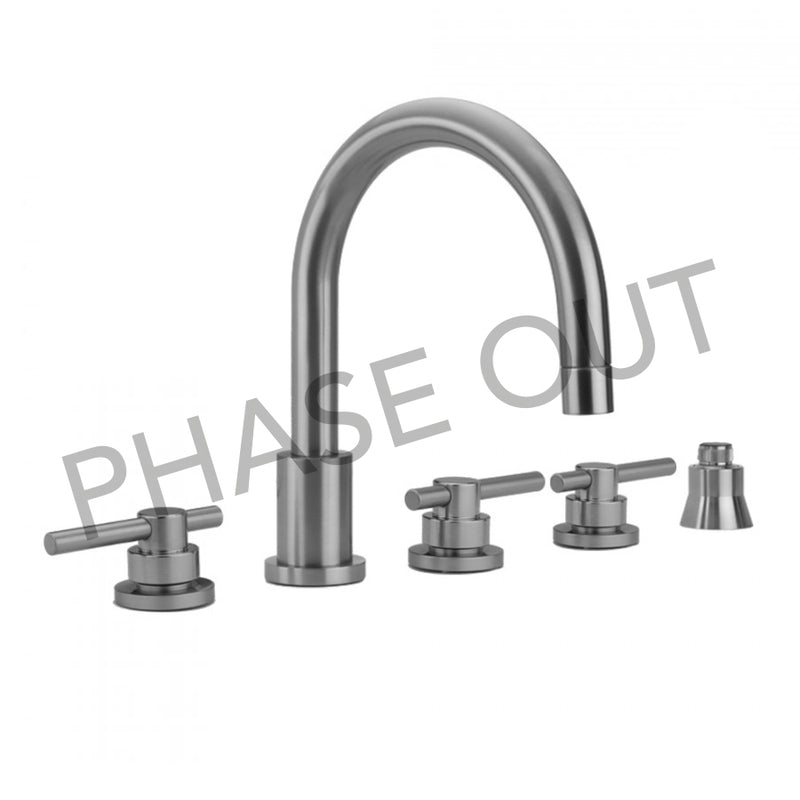 Jaclo 9980-T638-S-TRIM Contempo Roman Tub Set With Peg Lever Handles - Parent