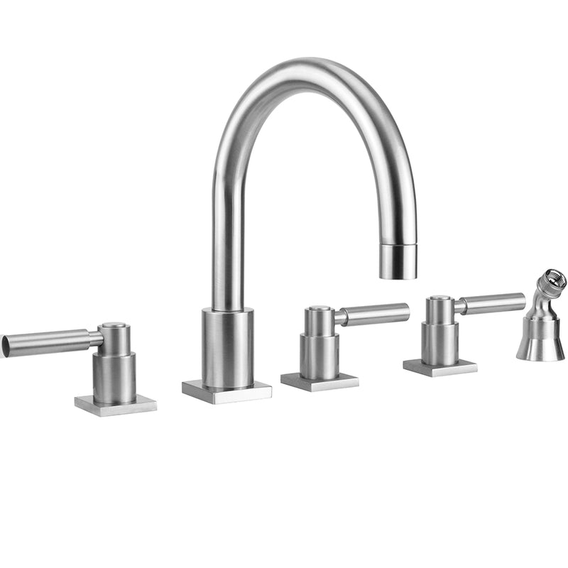 Jaclo 9981-SQL-A-TRIM Contempo Uptown Roman Tub Set With High Lever Handles - Parent