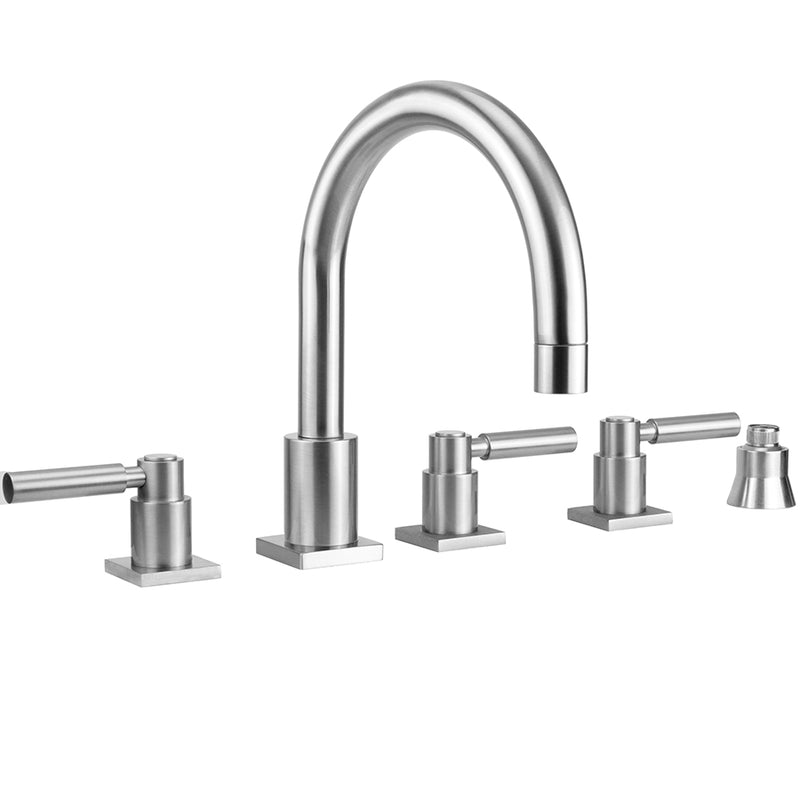 Jaclo 9981-SQL-S-TRIM Contempo Uptown Roman Tub Set With High Lever Handles - Parent
