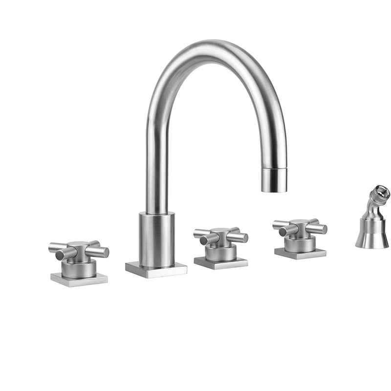 Jaclo 9981-TSQ630-A-TRIM Contempo Uptown Roman Tub Set With Low Contempo Cross Handles - Parent