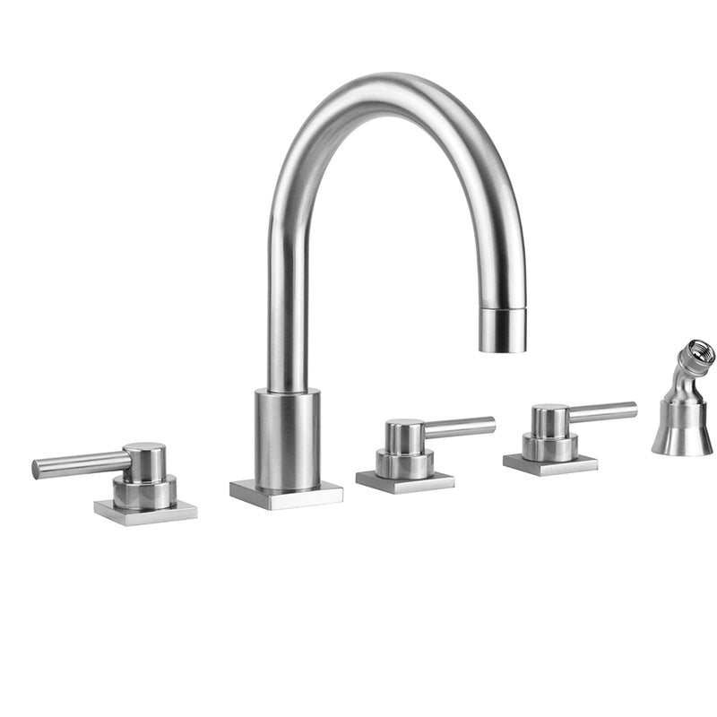 Jaclo 9981-TSQ632-A-TRIM Contempo Uptown Roman Tub Set With Low Contempo Lever Handles - Parent
