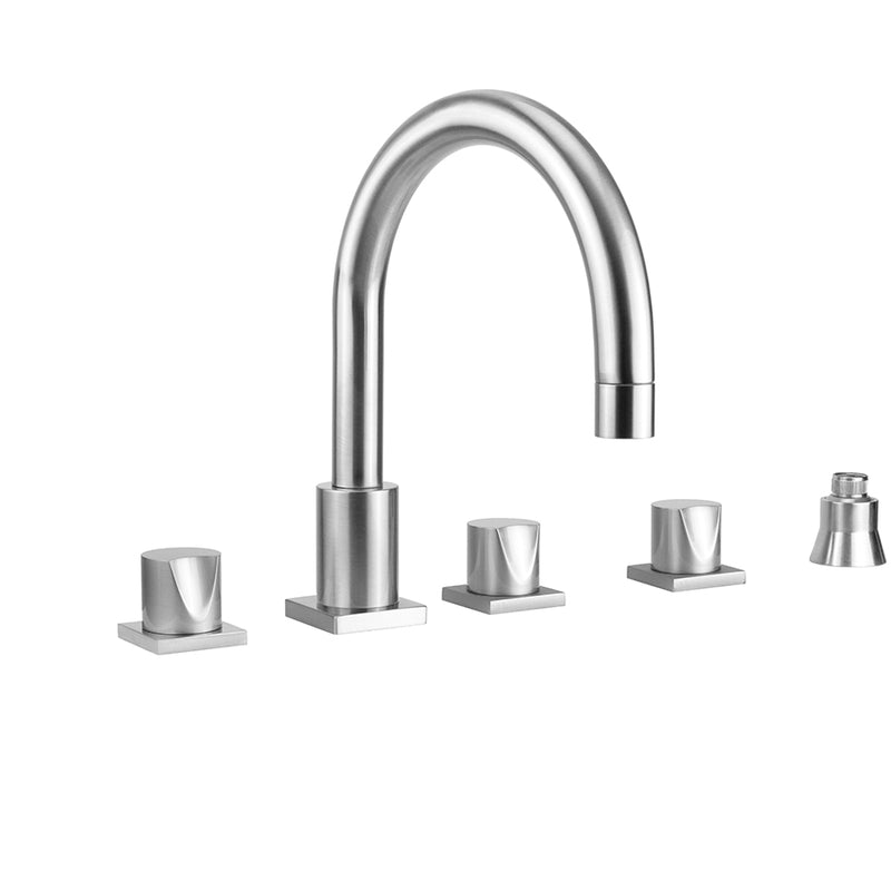 Jaclo 9981-TSQ672-S-TRIM Contempo Uptown Roman Tub Set With Thumb Handles - Parent