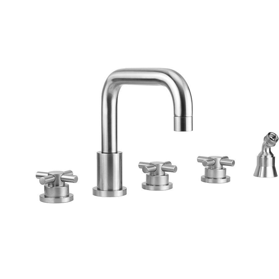 Jaclo 9982-T630-A-TRIM Contempo Downtown Roman Tub Set With Low Contempo Cross Handles - Parent