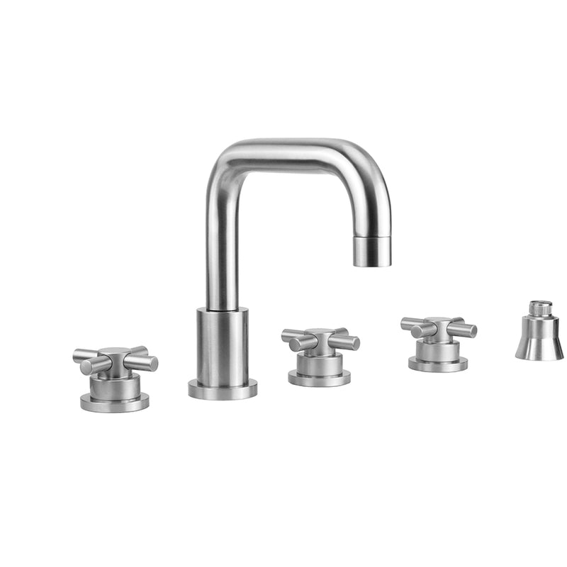 Jaclo 9982-T630-S-TRIM Contempo Downtown Roman Tub Set With Low Contempo Cross Handles - Parent